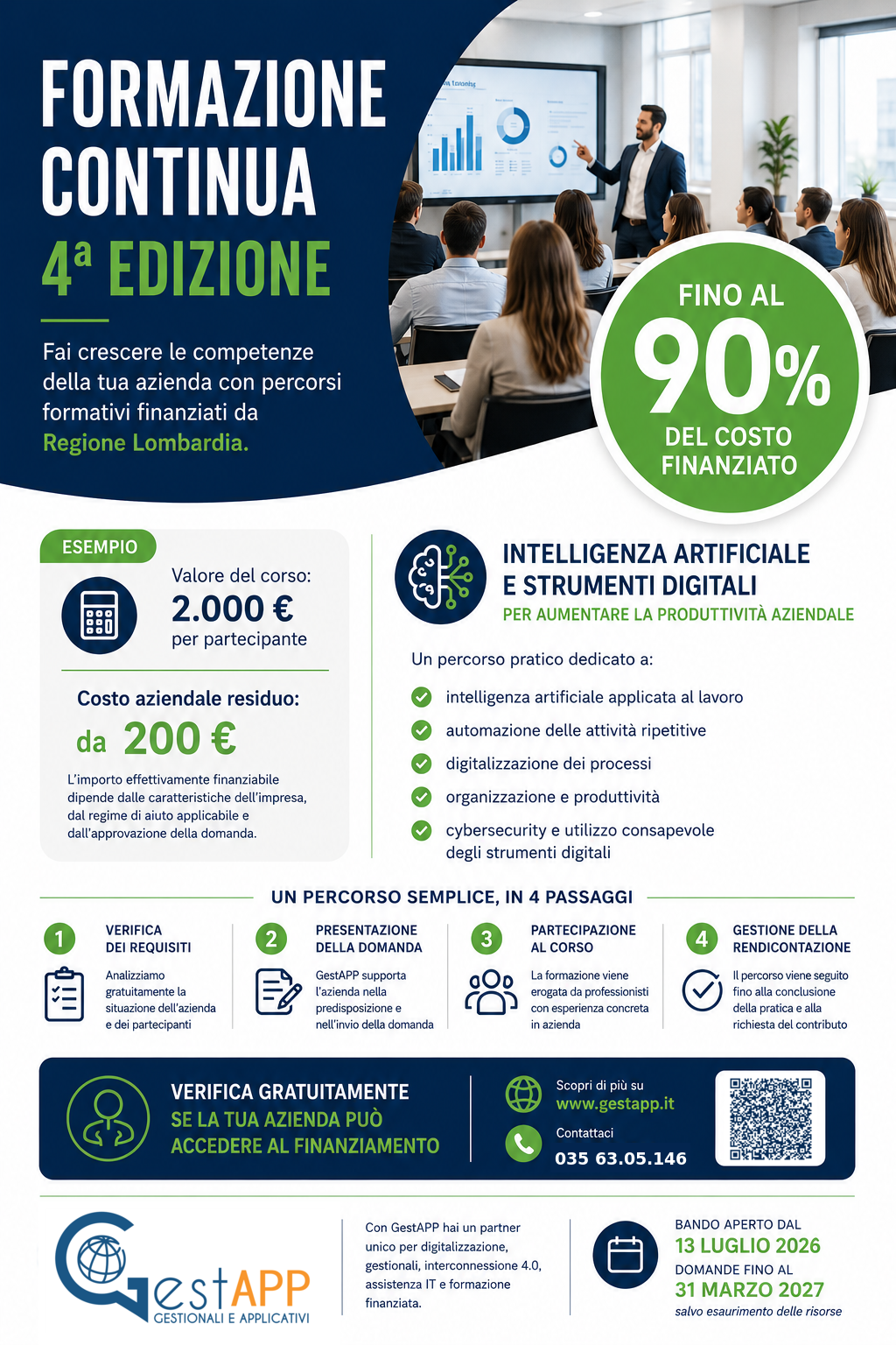 Volantino GestAPP Formazione Continua quarta edizione