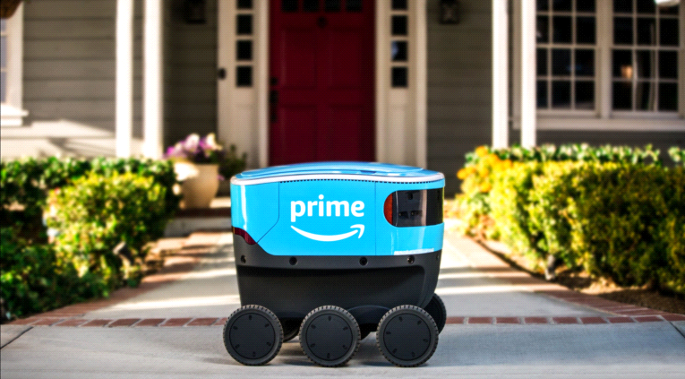 Amazon sperimenta un robot per le sue consegne Amazon sperimenta un robot per le sue consegne